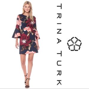 Trina Turk Botanical Belle Sleeve Dress
